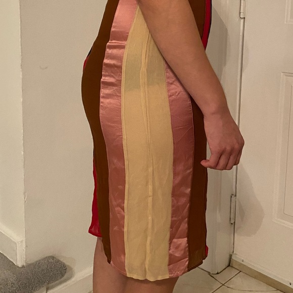 Catherine Malandrino Striped Cocktail Dress - Picture 3 of 7